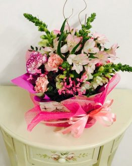 cestas de flores